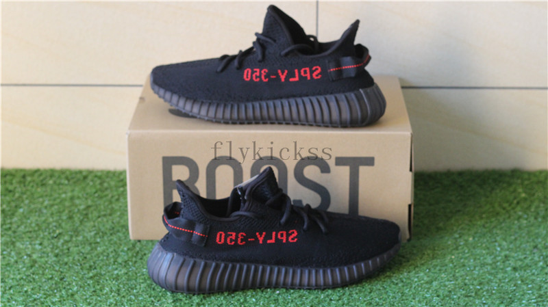 Adidas Yeezy Boost 350 V2 Core Black Bred Red